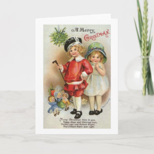 A Merry Christmas Boy and Girl Card