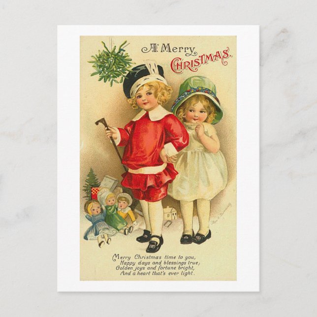 A Merry Christmas Children Card (Front)