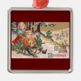 A Merry Christmas Metal Tree Decoration
