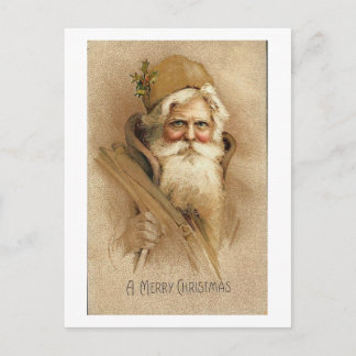 A Merry Christmas Old Santa Card
