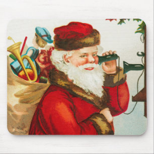 A Merry Christmas Santa Claus by Ellen Clapsaddle Mouse Pad
