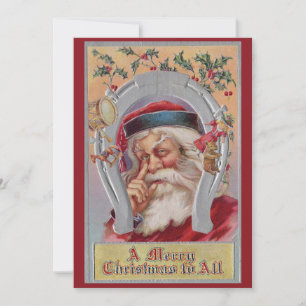 A Merry Christmas to All from Santa Claus Holiday Card