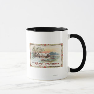 A Merry ChristmasA Country Scene Mug