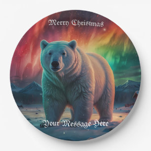 A Merry Festive Christmas Holiday Paper Plate