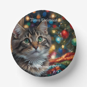 A Merry Festive Christmas Holiday  Paper Plate