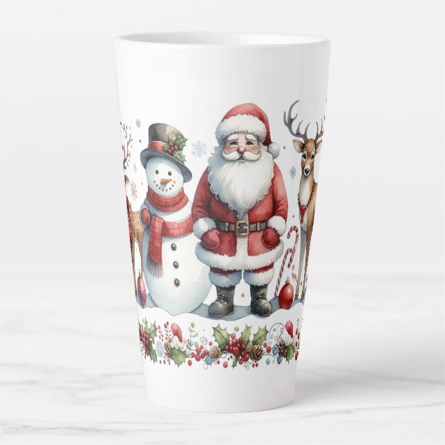 A Merry Gathering of Christmas Cheer Latte Mug (Front)