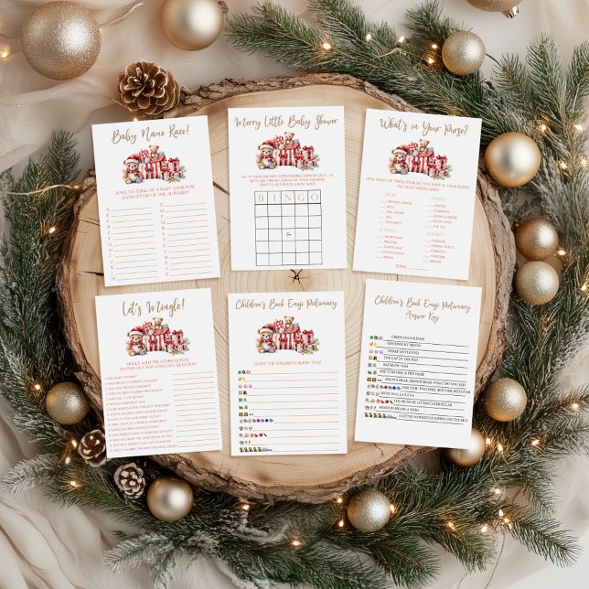 A Merry Little Baby Shower Baby Name Race Game (Creator Uploaded)