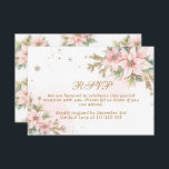 A merry Little Baby Shower Blush Winter RSVP card<br><div class="desc">A merry Little Baby Shower Blush Winter RSVP card 
Matching items available.</div>