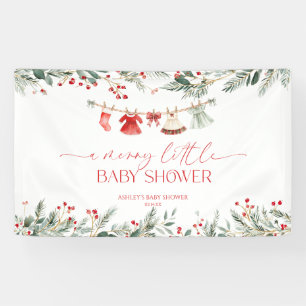 A Merry Little Baby Shower Christmas Baby Shower Banner