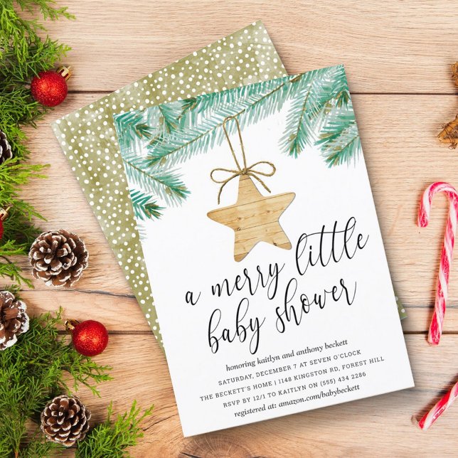 A Merry Little Baby Shower Invitation (Creator Uploaded)