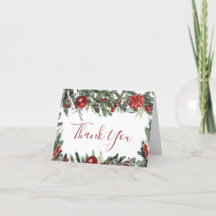 A Merry Little Baby Shower Thank You Card