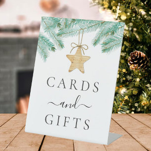 A Merry Little Bridal Shower Cards & Gifts Pedestal Sign