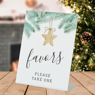 A Merry Little Bridal Shower Favour Pedestal Sign