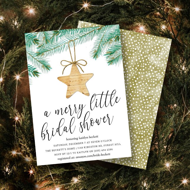 A Merry Little Bridal Shower Invitation (Creator Uploaded)