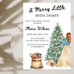A Merry Little Bridal Shower Party Invitation