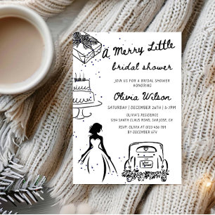 A Merry Little Bridal Shower Party Invitation