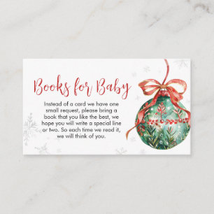 A Merry Little Christmas Baby Showe Books for Baby Enclosure Card