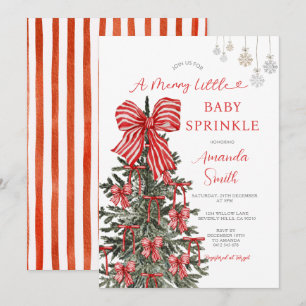 A Merry Little Christmas Baby Sprinkle Invitation