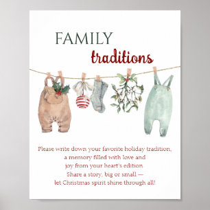 A Merry Little Christmas Clothes Family Traditions Poster
