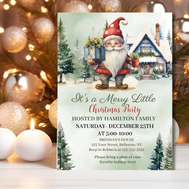 A Merry Little Christmas Party  Invitation (Creator Uploaded)