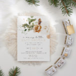 A Merry Little Christmas Winter Baby Shower Invitation<br><div class="desc">Celebrate your merry little baby shower with our simple,  modern and minimal gender neutral baby shower invitation! Celebrate your little one in style with our winter greenery design. This design features watercolor neutral florals,  pinecones and greenery on a classic green background and is fully customisable.</div>
