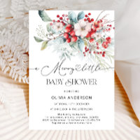 A Merry Little Frosty Floral Baby Shower