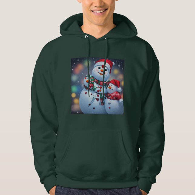 A Merry Snowman Celebration Hoodie (Front)