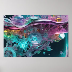 A Mesmerising Blend of Vibrant Colours Poster