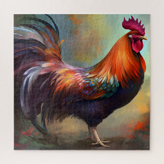   A Mesmerizing Rooster Painting Puzzle