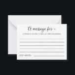 A Message For Bride and Groom Wedding Advice<br><div class="desc">These charming message cards will be a perfect alternative to a traditional wedding guest book. Read them later,  such as on an anniversary.</div>