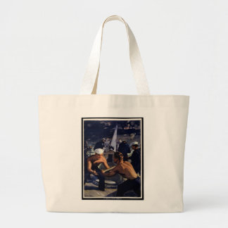 A Message from America Large Tote Bag