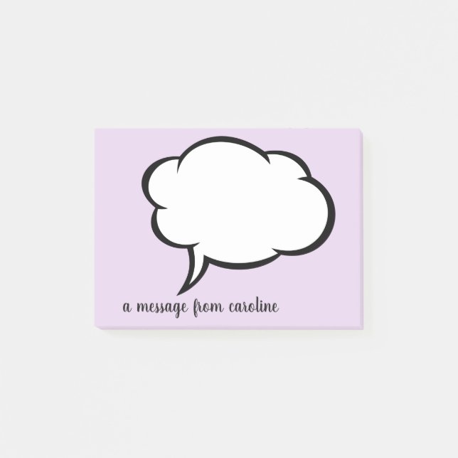 a message from: Personalised Post-it Notes (Front)