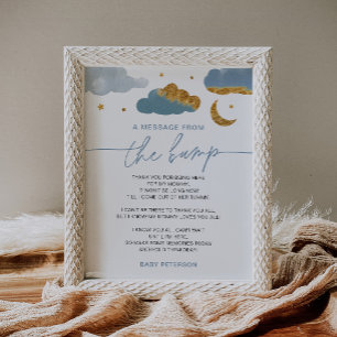 A Message From The Bump - Twinkle Little Star Boy Poster