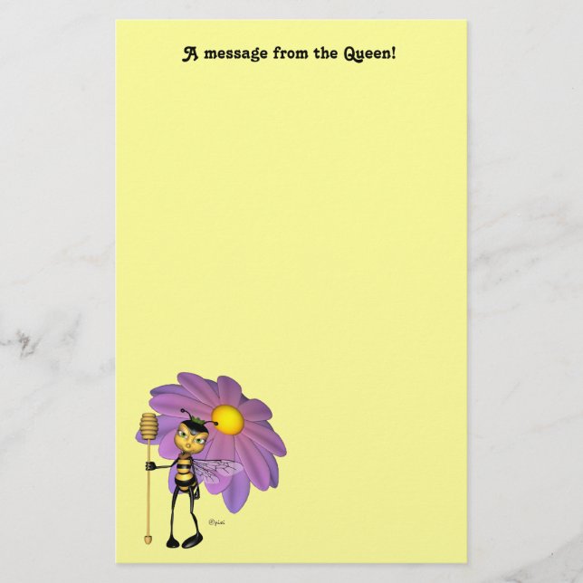 "A message from the Queen" - Stationery (Front)