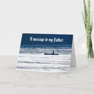 A MESSAGE TO MY FATHER card