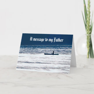 A MESSAGE TO MY FATHER card