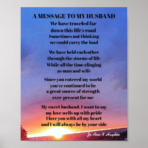 A MESSAGE TO MY HUSBAND  POSTER