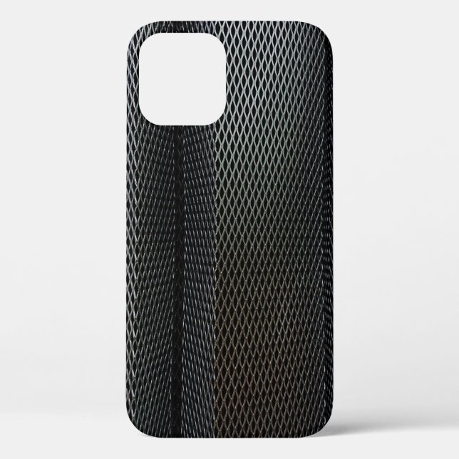 A metal criss-cross grid in undulating layers Case-Mate iPhone case (Back)