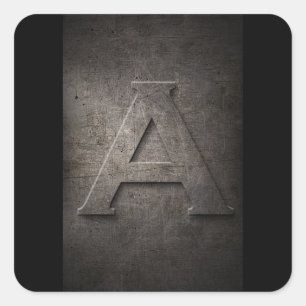 A Metal Monogram Stickers