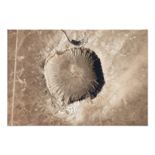 A meteorite impact crater photo print