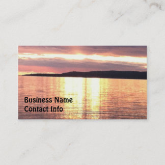 A Michigan sunset Business Card