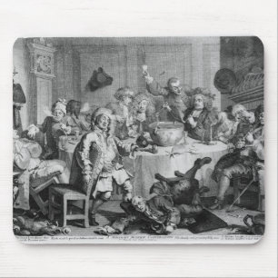 A Midnight Modern Conversation Mouse Pad