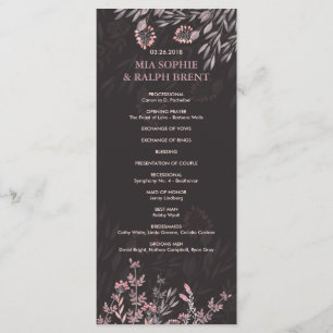 A Midsummer Night's Dream Wedding Programme
