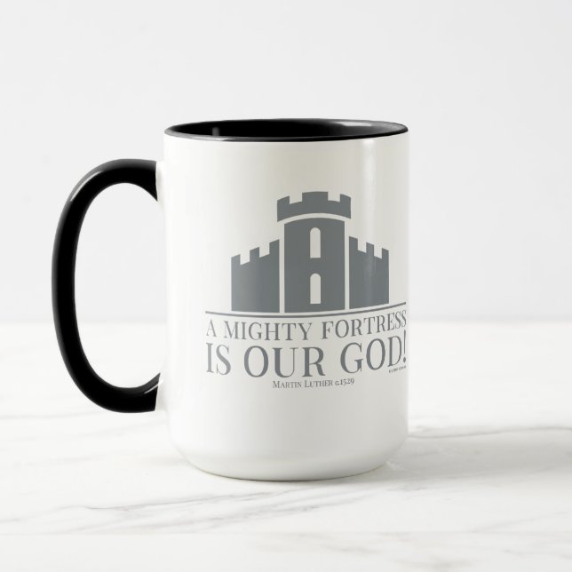 A Mighty Fortress Is Our God Mug (Left)