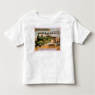"A Mile a Minute" Big Locomotive Train Theatre Toddler T-Shirt
