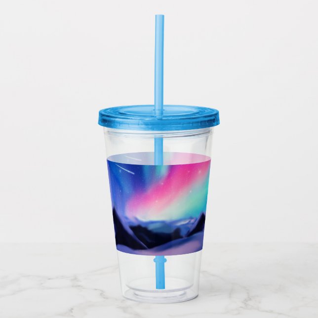 A Million Aurora Dreams Acrylic Tumbler (Front)