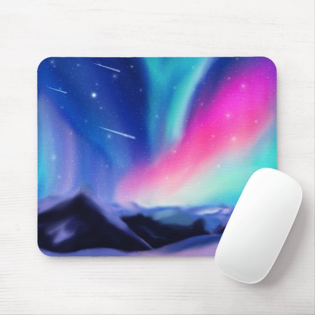 A Million Aurora Dreams Mouse Pad (With Mouse)