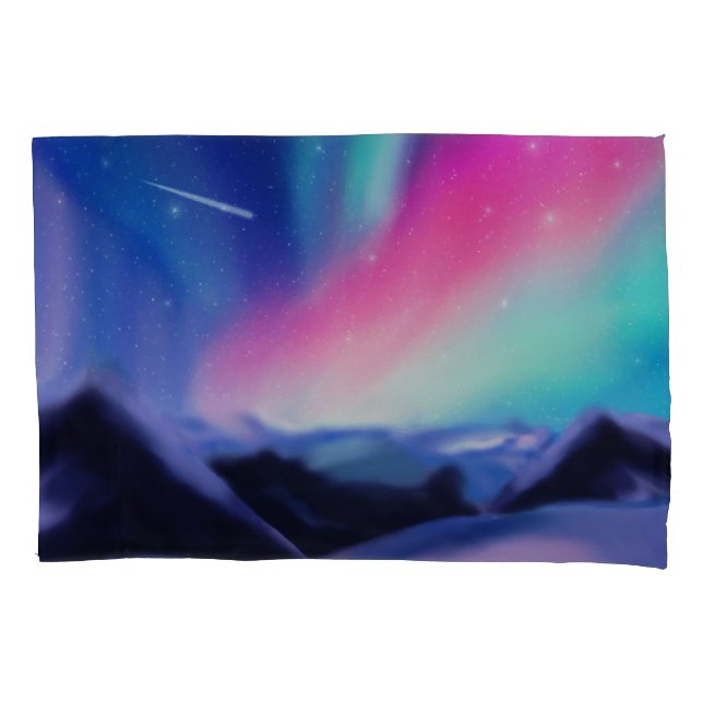 A Million Aurora Dreams Pillowcase (Front-Left)