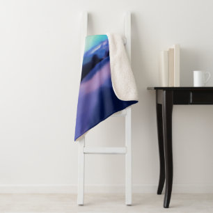 A Million Aurora Dreams Sherpa Blanket
