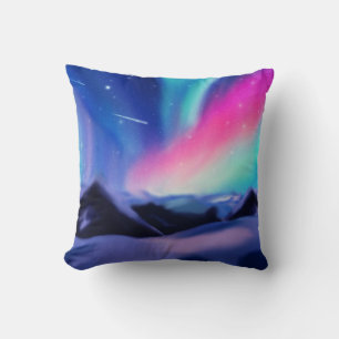 A Million Aurora Dreams Throw Pillow
